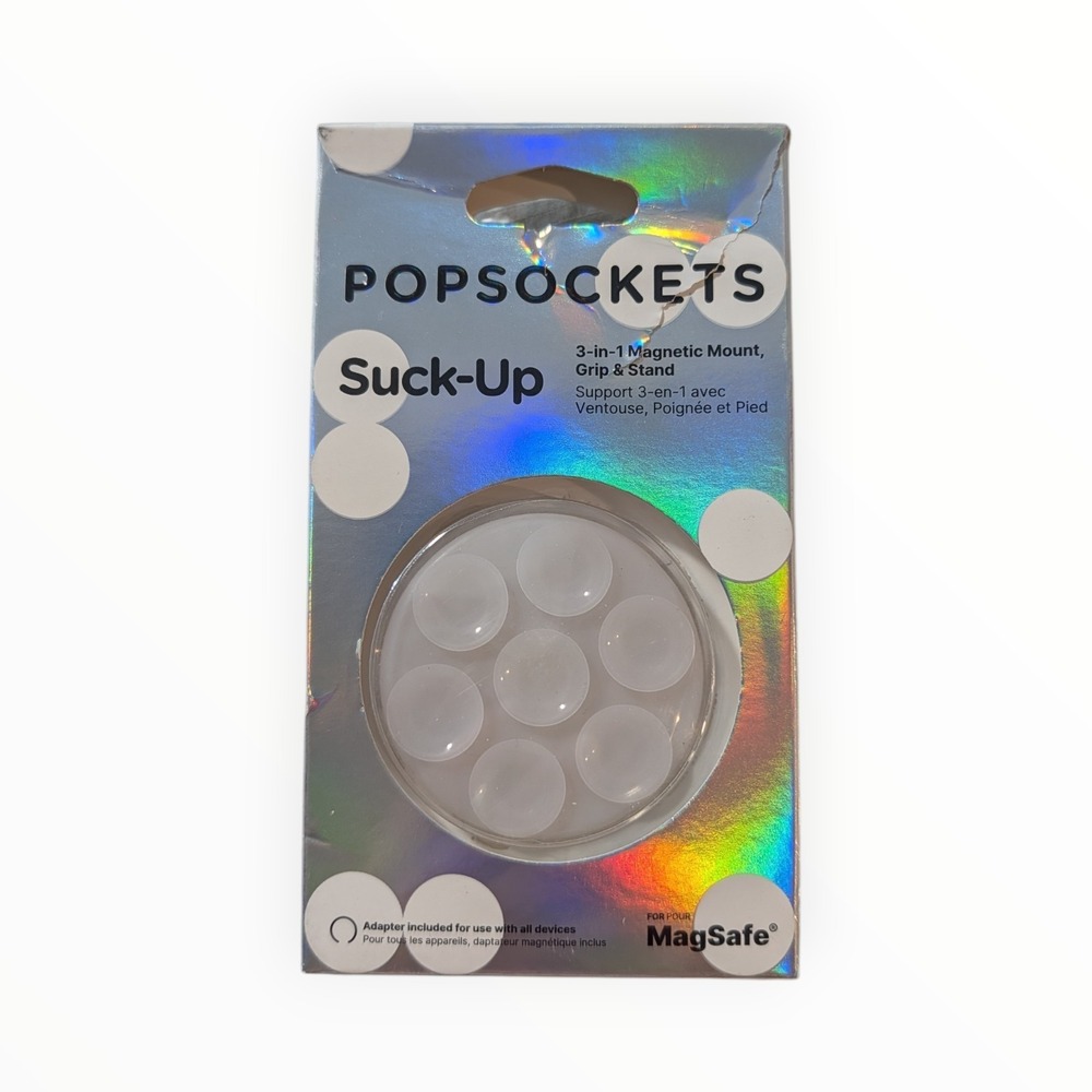 9-O PopSockets Suck-Up Suction MagSafe Phone Grip & Stand - Opaque